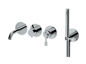 ATELIER - External bathtub mixer with hand shower _ Remer Rubinetterie